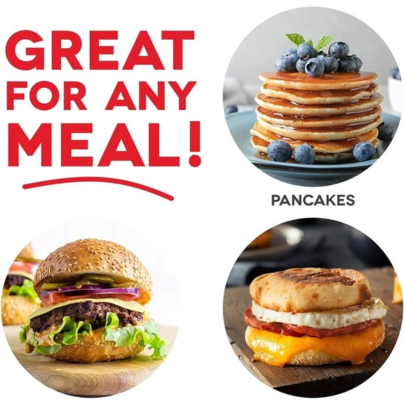 Dash Mini Maker Electric Round Griddle for Individual Pancakes RED BNIB - Picture 7 of 8